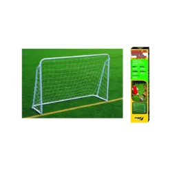 Porta Calcio Deluxe Metallo Rete Piccchetti 180x60x120 Soccer Goal Calcetto