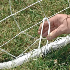 Porta da Calcio Regolamentare 3x2 m Bianco da Esterno Calcetto Tornei