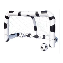 Porta Gonfiabile Calcio 2 Palloni Inclusi Gioco per tutti Giardino Mare Spiaggia