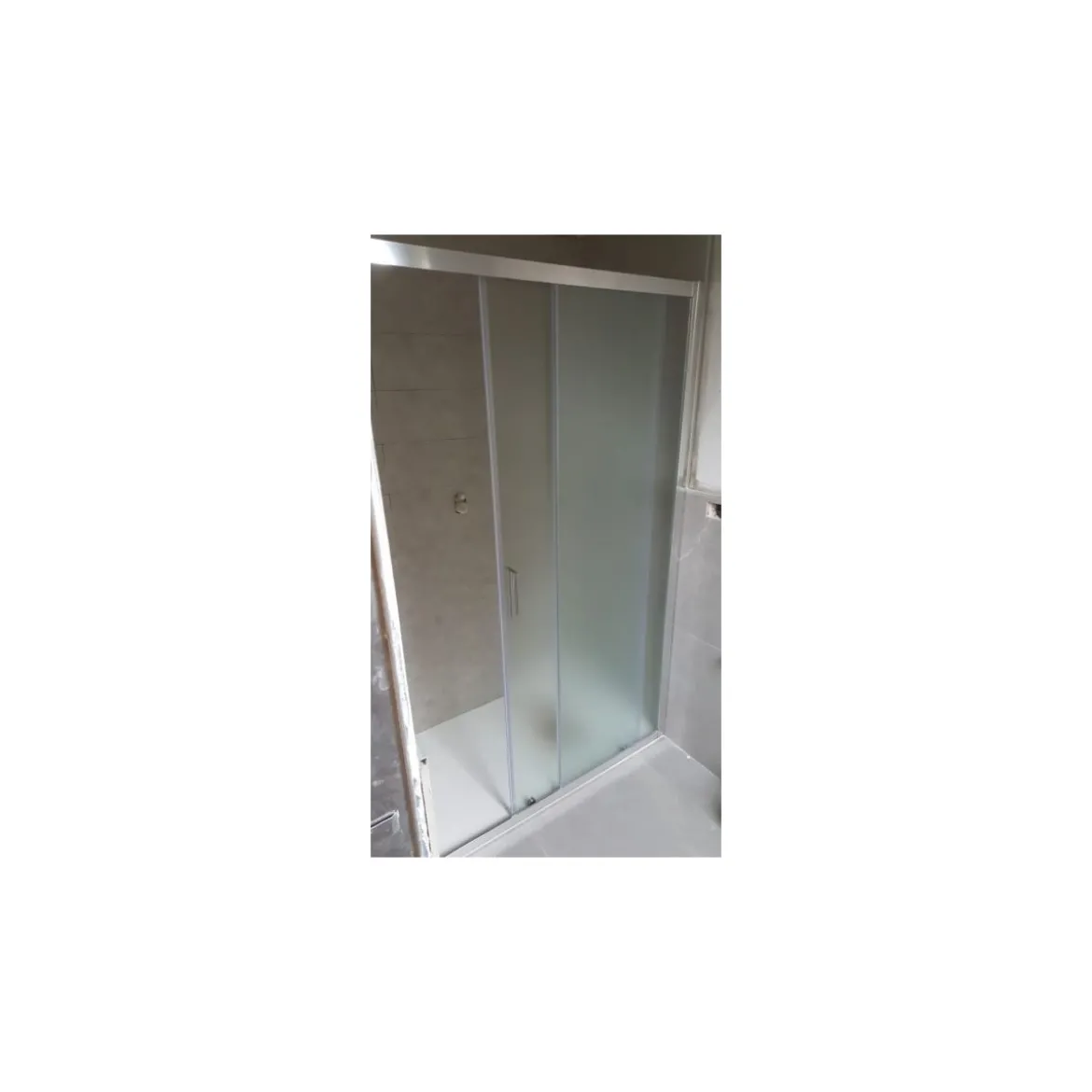 Porta Scorrevole Box Doccia per Nicchia Anta Vetro Opaco 6 mm