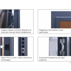 Portone Blindato classe 3 Solo scocca energy e accessori. Pannelli esclusi