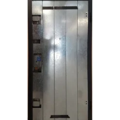 Portone Blindato per Interno Classe 4 Liscio Antieffrazione Colore Noce Medio