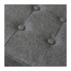 Pouf Contenitore Grigio Scuro Quadrato 38x38x40 cm