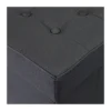 Pouf Contenitore Nero Salone Quadrato 38x38x40 cm