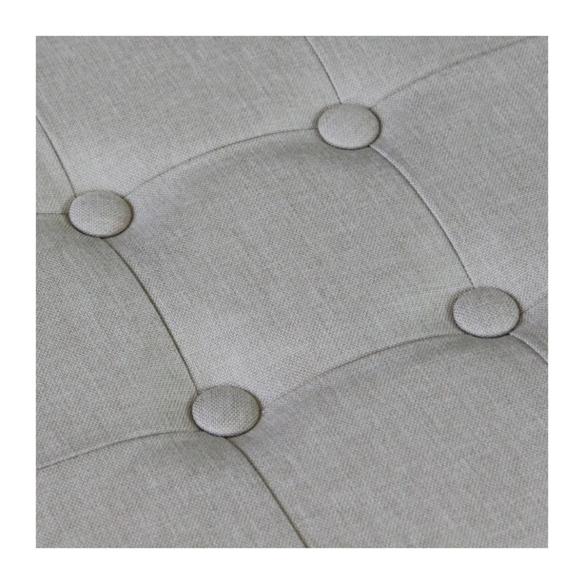 Pouf Contenitore Poggiapiedi Tortora Quadrato 38x38x40 cm