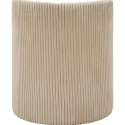 Pouf da Toeletta Contenitore Bianco Imbottito per Camera Soggiorno