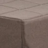 Pouf Letto Singolo Pieghevole Richiudibile Tortora 70x70 cm Salvaspazio