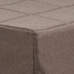 Pouf Letto Singolo Pieghevole Richiudibile Tortora 70x70 cm Salvaspazio