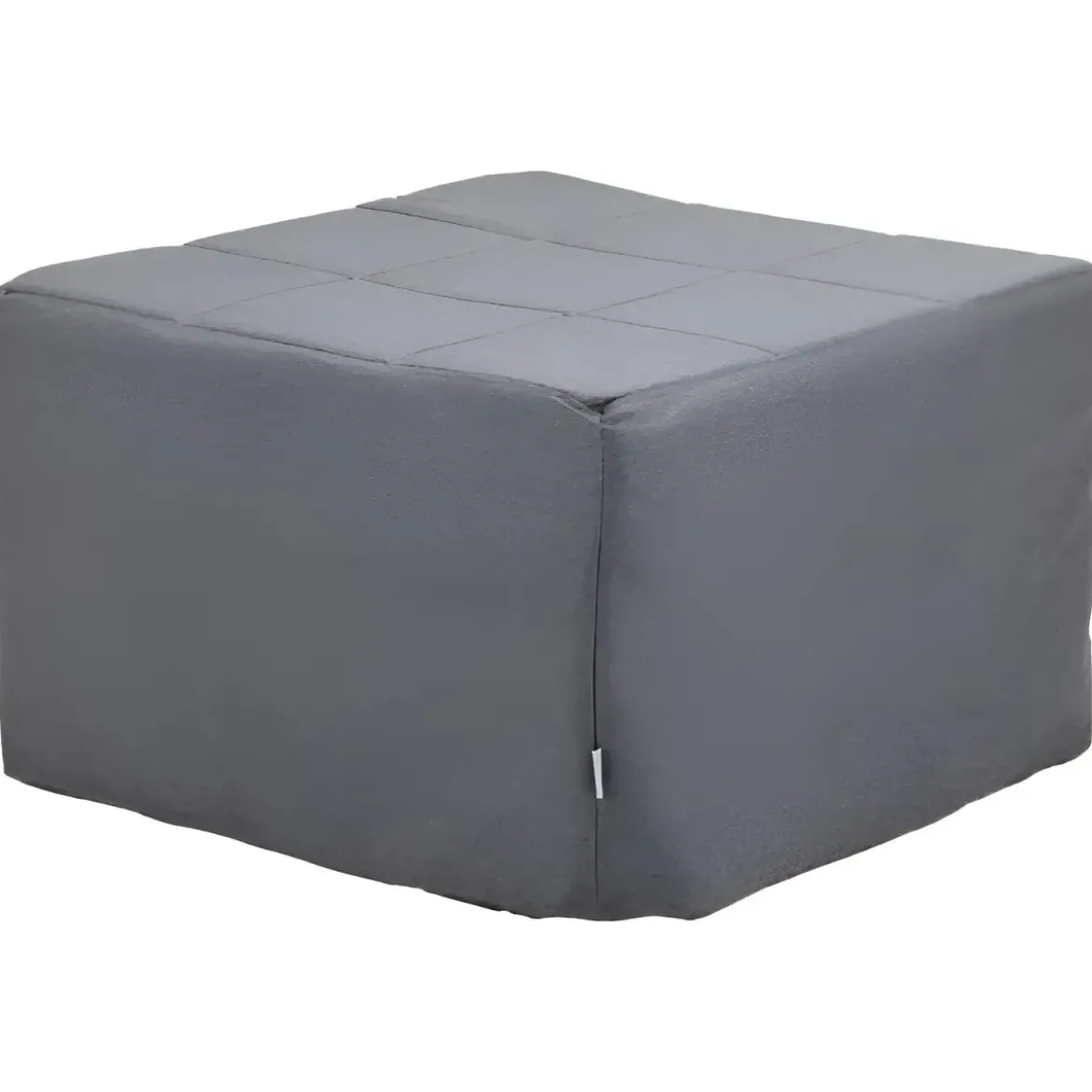 Pouf Letto Singolo Pieghevole Richiudibile Grigio 70x70 cm Salvaspazio