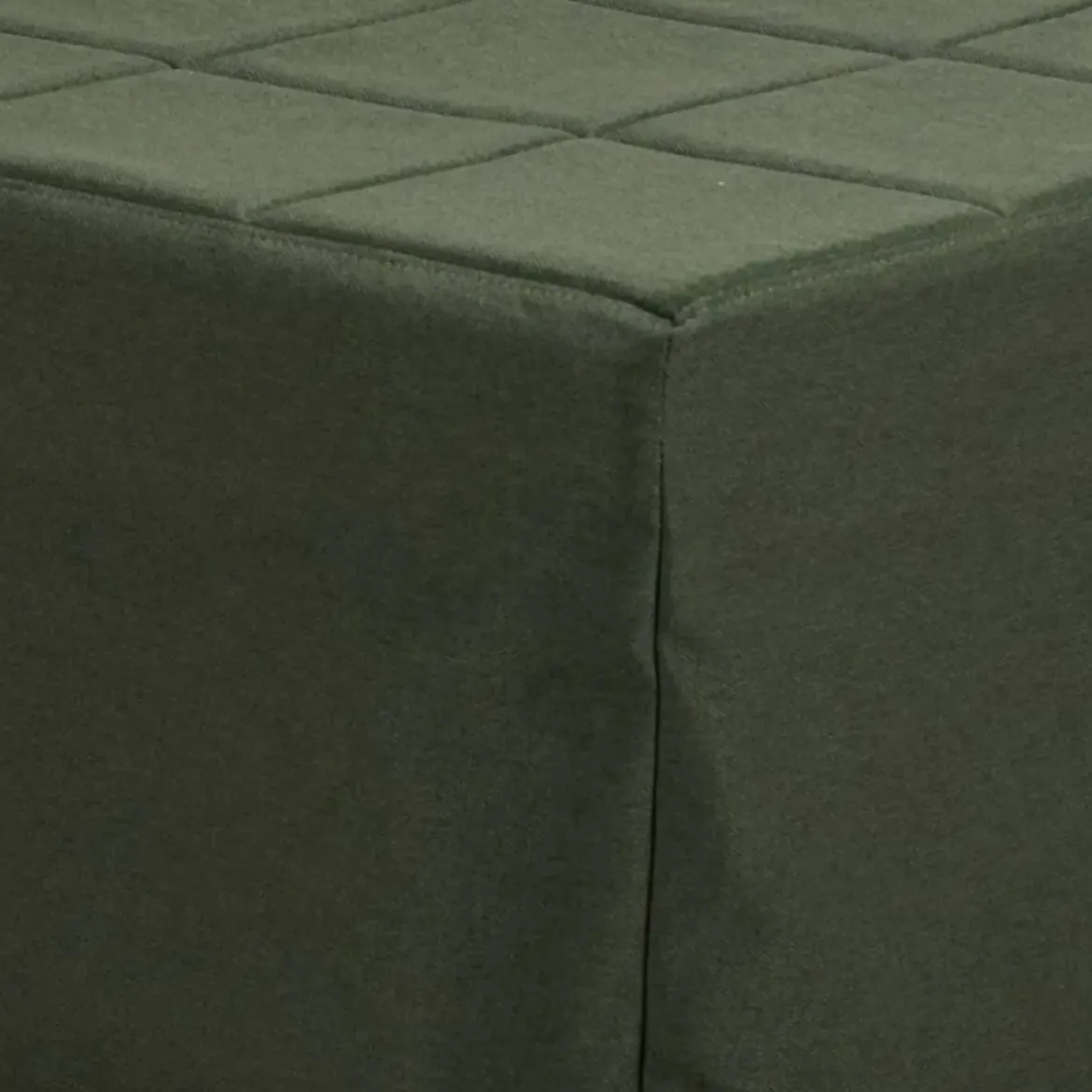 Pouf Letto Singolo Pieghevole Richiudibile Verde 70x70 cm Salvaspazio