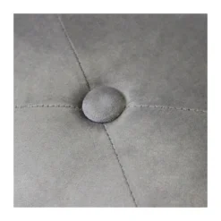 Pouf Poggiapiedi Rotondo in Velluto Tortora 67 x 41 cm