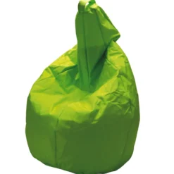 Pouf Poltrona Seduta Verde 80x120 Sacco Cuscino Poggiapiedi da Esterno Giardino