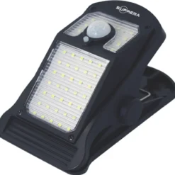 Proiettore Solare con Clip LED 250 Lumen Sensore Movimento Segnapasso