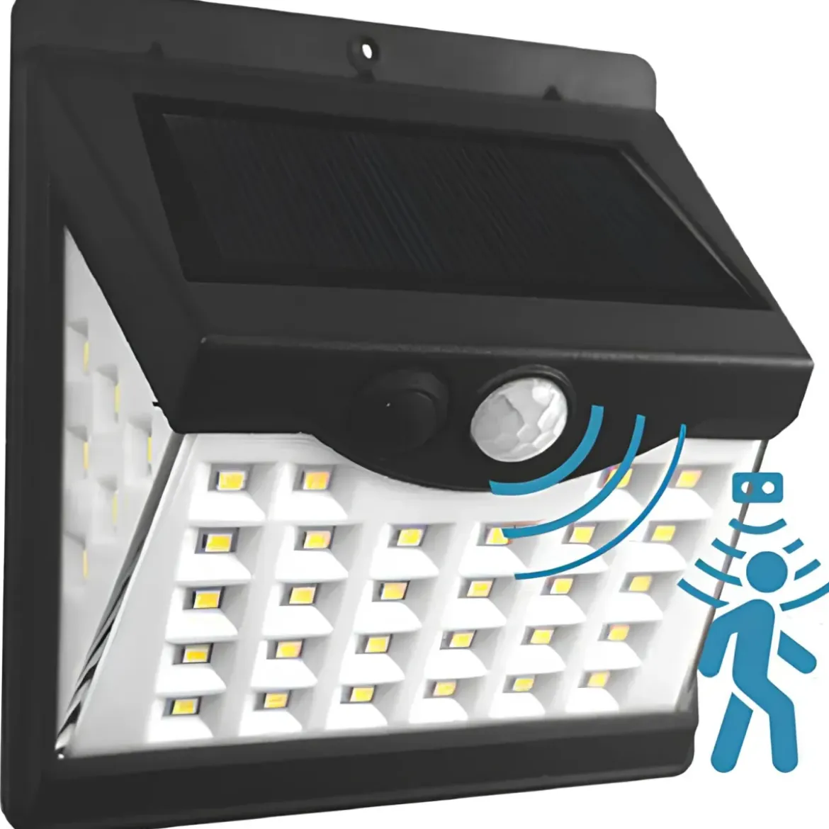 Proiettore Solare 40 LED 250 Lumen Sensore di Movimento Crepuscolare