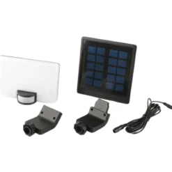 Proiettore Solare LED 8W con Pannello Orientabile Sensore Movimento
