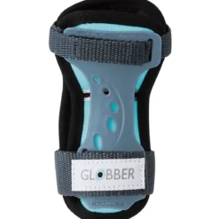 Protezioni per Bambini XS Set Gomiti Ginocchia Polsi Blu Pastello Bici