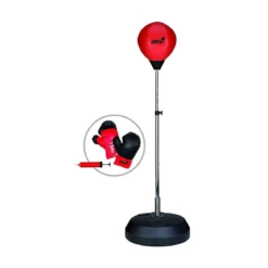 Punching Ball Pro Zavorra Altezza Regolabile + Guantoni e Pompa Gonfiaggio Boxe