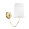 Punto Luce Oro Lampada per Interno Applique Elegante in Metallo a Parete