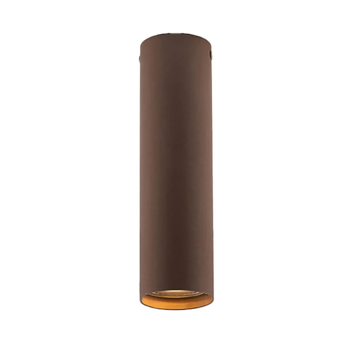 Punto Luce Tubolare Bronzo Plafoniera in Metallo Faretto da Soffitto