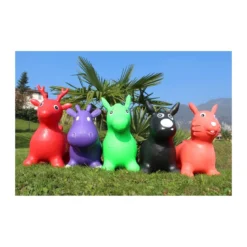Puppy Animaletti Cavalcabili Gonfiabili Gomma Saltarello Giochi Bimbi Max 35kg