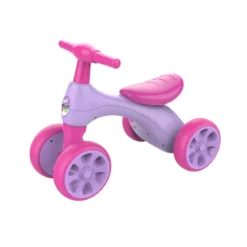 Quad a Spinta 4 Ruote Bambina Bici Pedagogica Senza Pedali Cavalcabile Go Kart