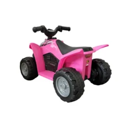 Quad Elettrico a Batteria per Bambina Rosa Macchina Cavalcabile Suoni