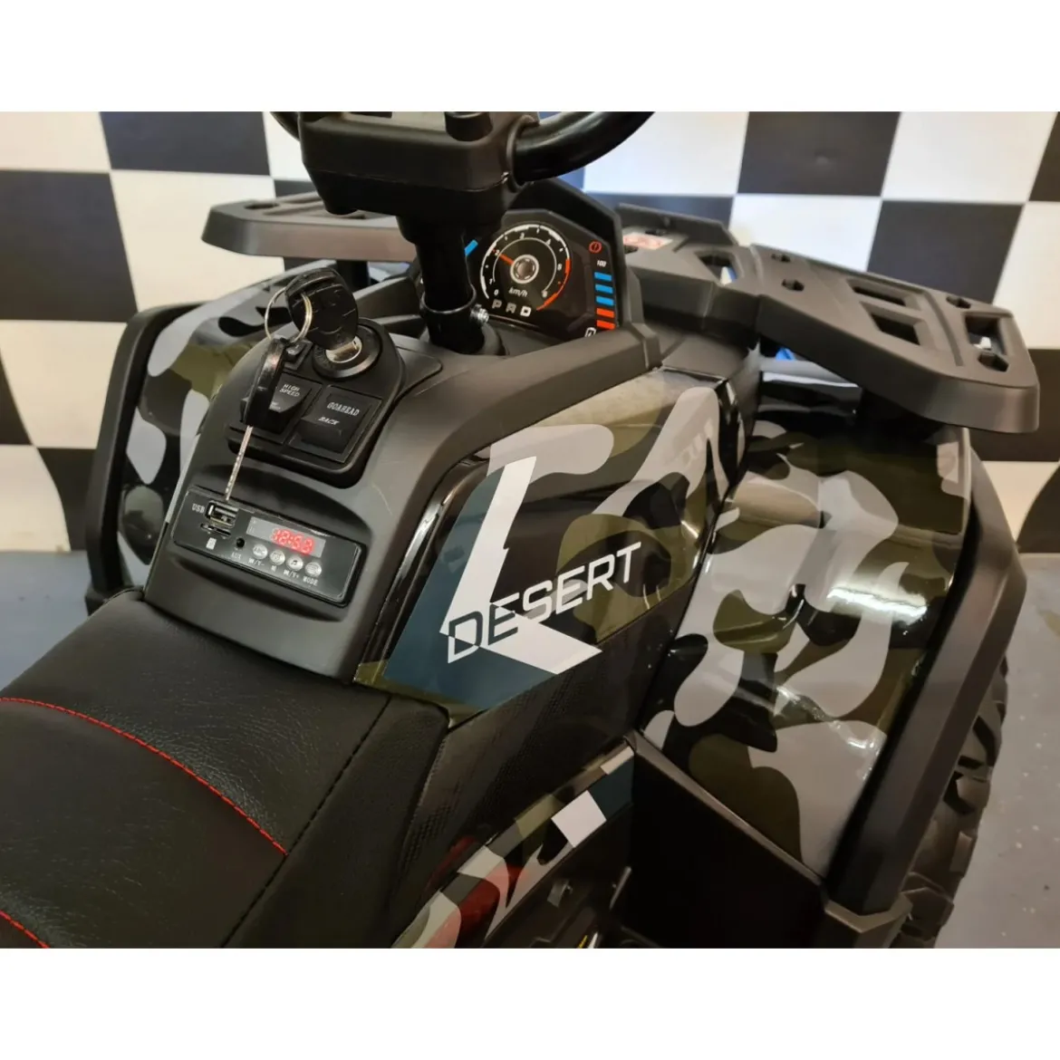 Quad Elettrico con Batteria 12 V a 4 Ruote Macchina per Bambino Verde