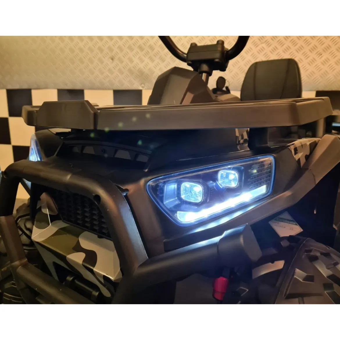 Quad Elettrico con Batteria 12 V a 4 Ruote Macchina per Bambino Verde