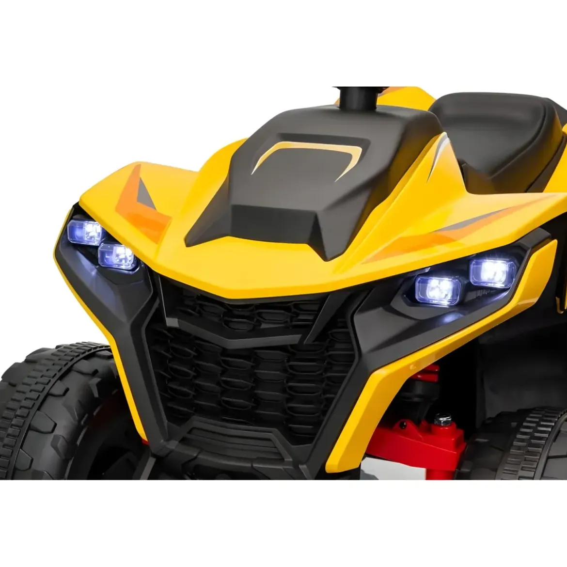 Quad Elettrico per Bambini ATV Speed Giallo 12V con Luci LED Bluetooth