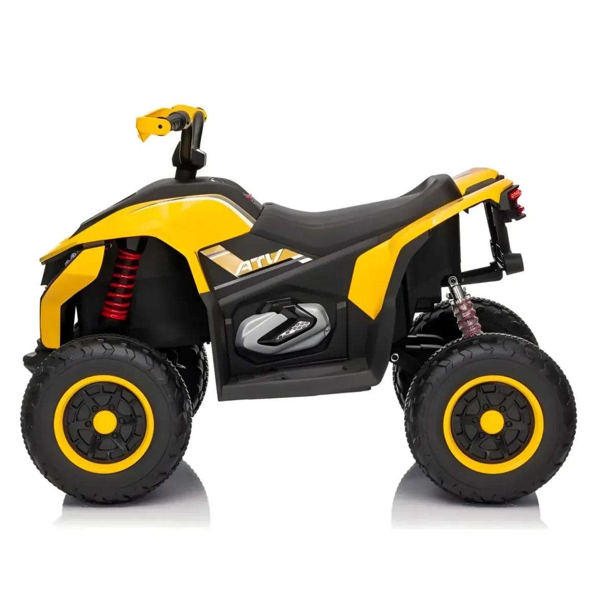 Quad Elettrico per Bambini ATV Speed Giallo 12V con Luci LED Bluetooth