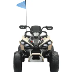 Quad Elettrico per Bambini 24V Beige ATV Safari Telecomando MP3
