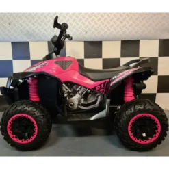 Quad Elettrico 4 ruote Macchina per Bambina a Batteria 12 V Luci Auto Macchinina