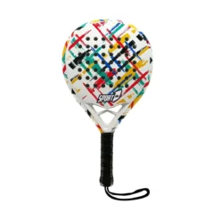 Racchetta da Paddle Padle Rotonda 355 gr Racket in Carbonio 100% Manico Morbido