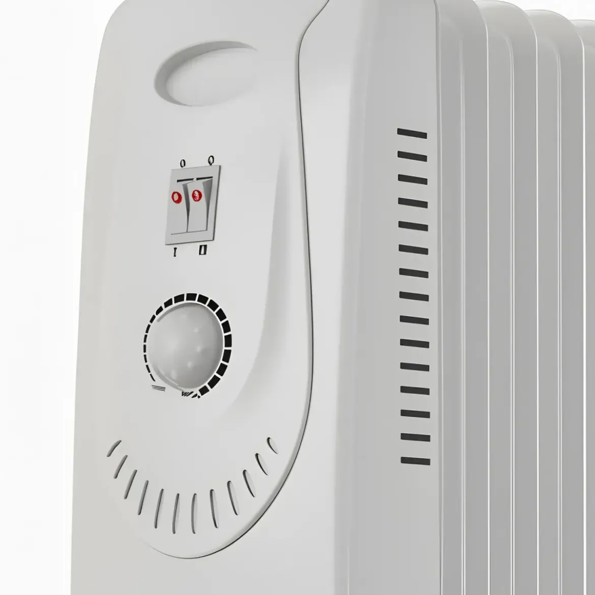 Radiatore Elettrico ad Olio 9 Elementi 2000W Regolabile Termostato