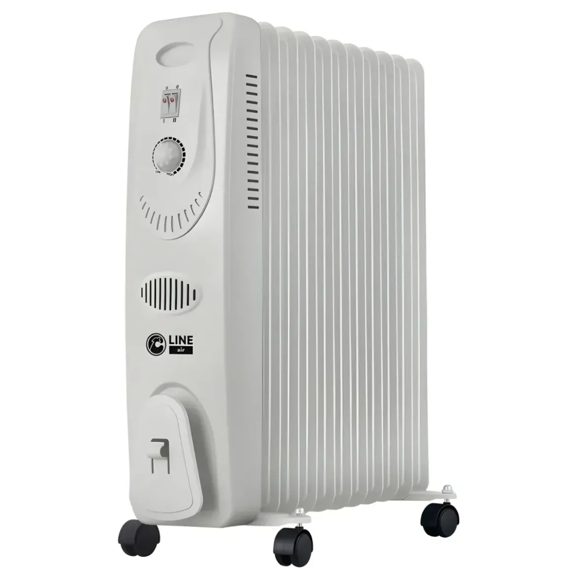 Radiatore Elettrico ad Olio 9 Elementi 2000W Regolabile Termostato