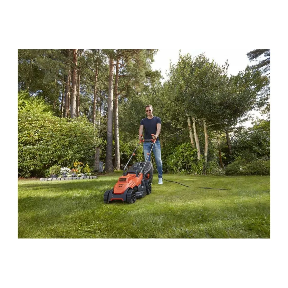 Rasaerba a Filo 1400 W B+D con impugnatura Bike