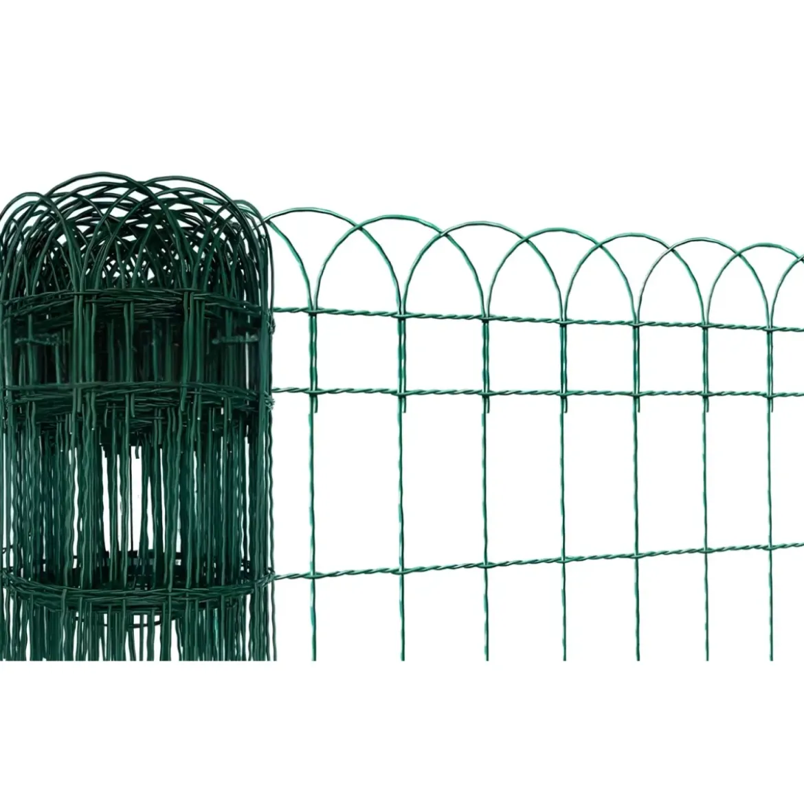 Rete Aiuola Ornamentale 40 cm Altezza Cavatorta Rotolo 25 Metri Zincata Verde