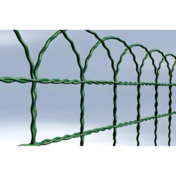 Rete Aiuola Ornamentale 65 cm Altezza Cavatorta Rotolo 25 Metri Zincata Verde
