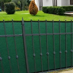 Rete Ombreggiante 2x10 m Copertura per Giardino Recinzione Verde Asole