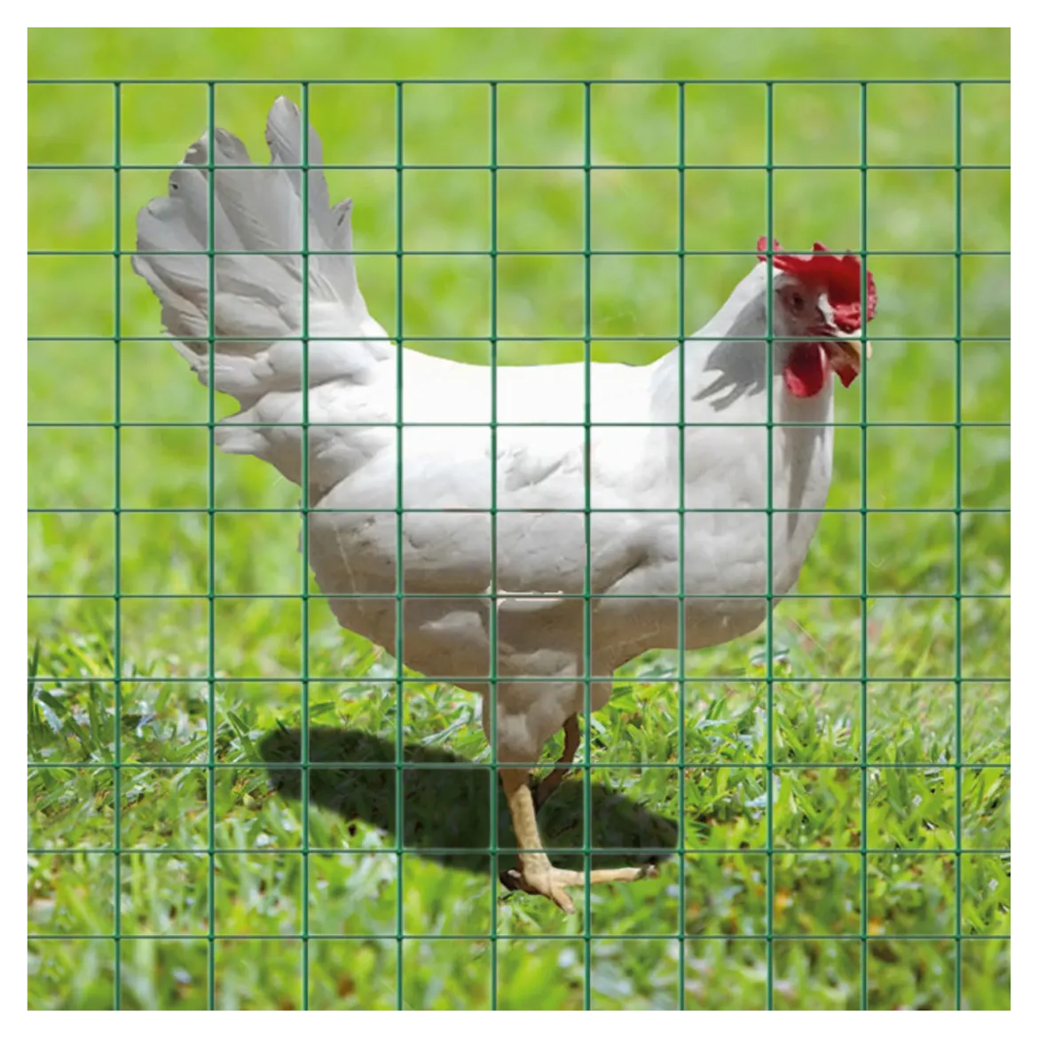 Rete per Recinzioni in Plastica 25x1,5 m Maglia 12x12 mm Verde