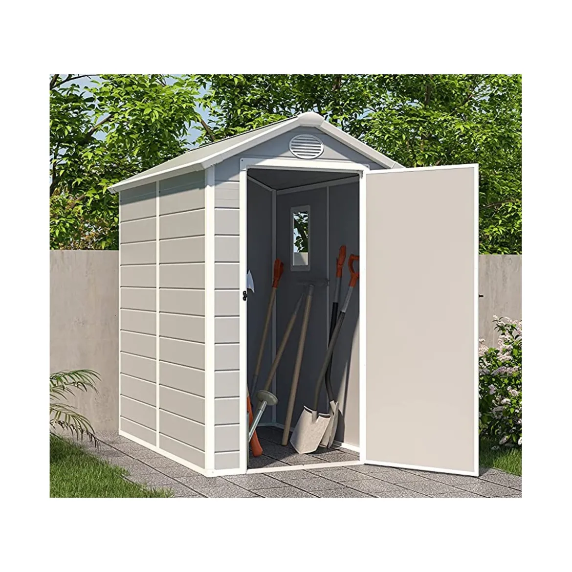 Rimessa per Attrezzi in Resina Capanno Ricovero Box Casetta Giardino Ripostiglio