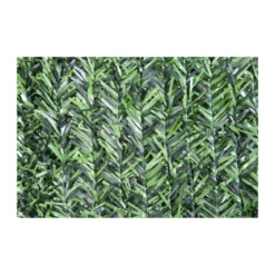 2 Rotoli 1.5x3 Siepe Sintetica Abete Finta Artificiale Recinzione Sempreverde