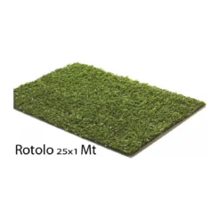 Rotolo Erba Finta 25x1 Metri 8 mm Prato Sintetico Tappeto Manto Erboso Moquette