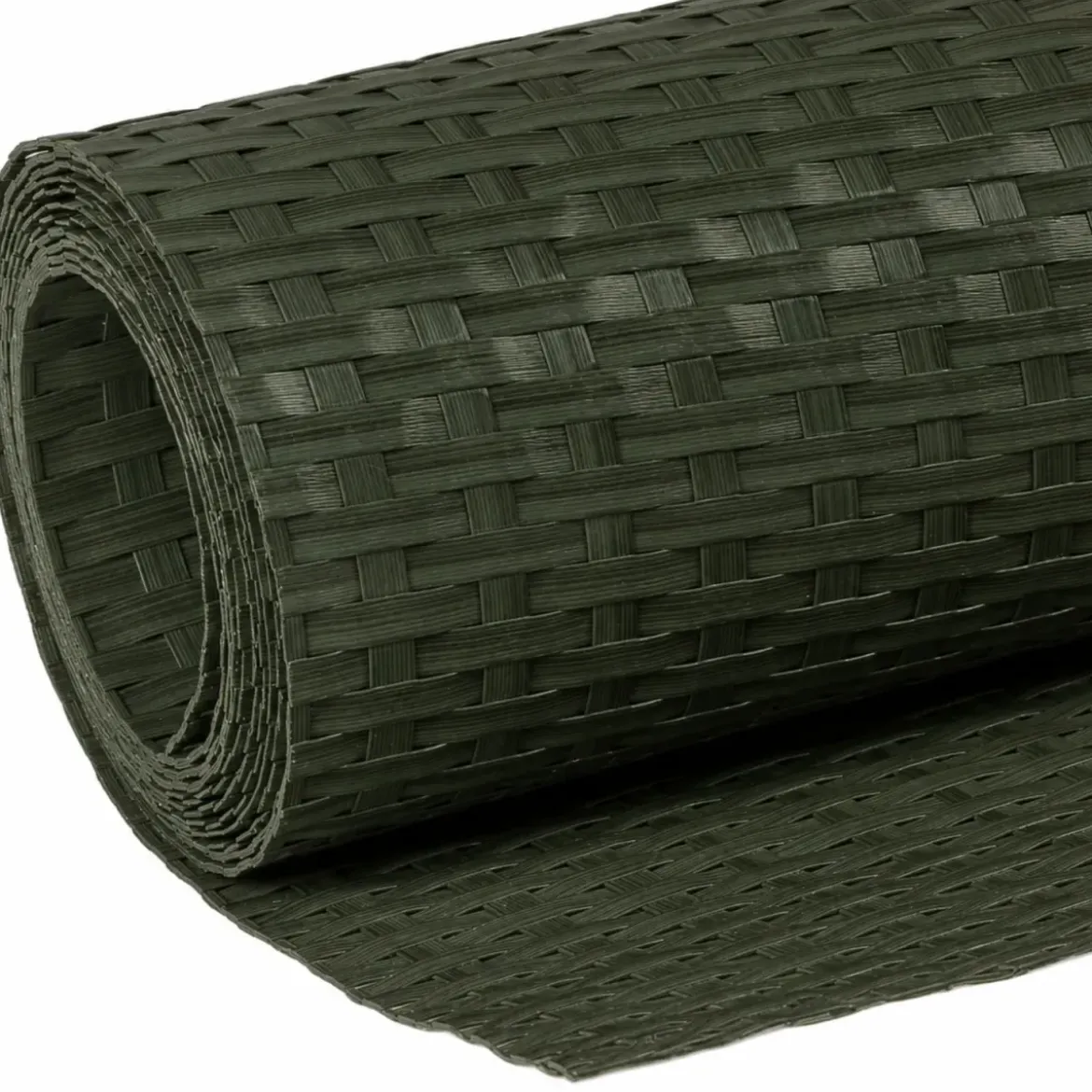 Rotolo Frangivista Rattan Artificiale Verde 1x3 m Copertura Privacy