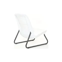 Salotto da Esterno 2 Posti in Resina Bianco Effetto Rattan con Tavolino