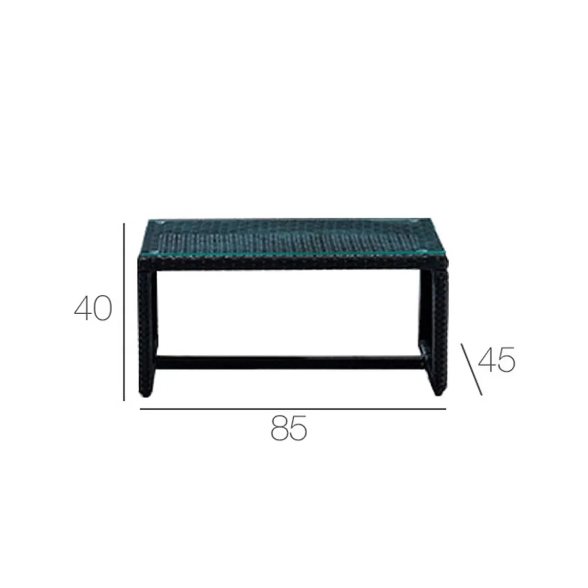 Salotto Polyrattan Esterno Giardino Rattan Sintetico Divano 2 Poltrone Tavolino