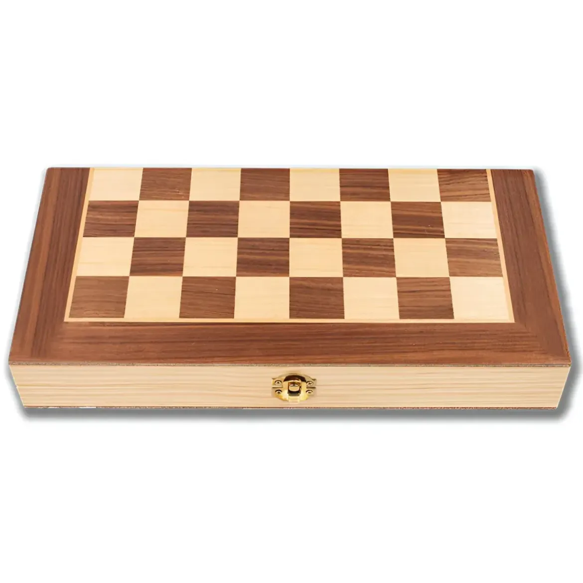 Scacchiera Pieghevole Deluxe in Legno Set Salvaspazio Richiudibile
