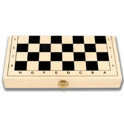 Scacchiera Pieghevole Giochi da Tavolo 3 in 1 in Legno Salvaspazio