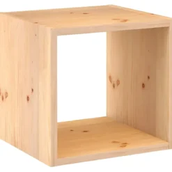Scaffale Libreria Cubo 36x33x36 cm Componibile Legno Pino Portaoggetti