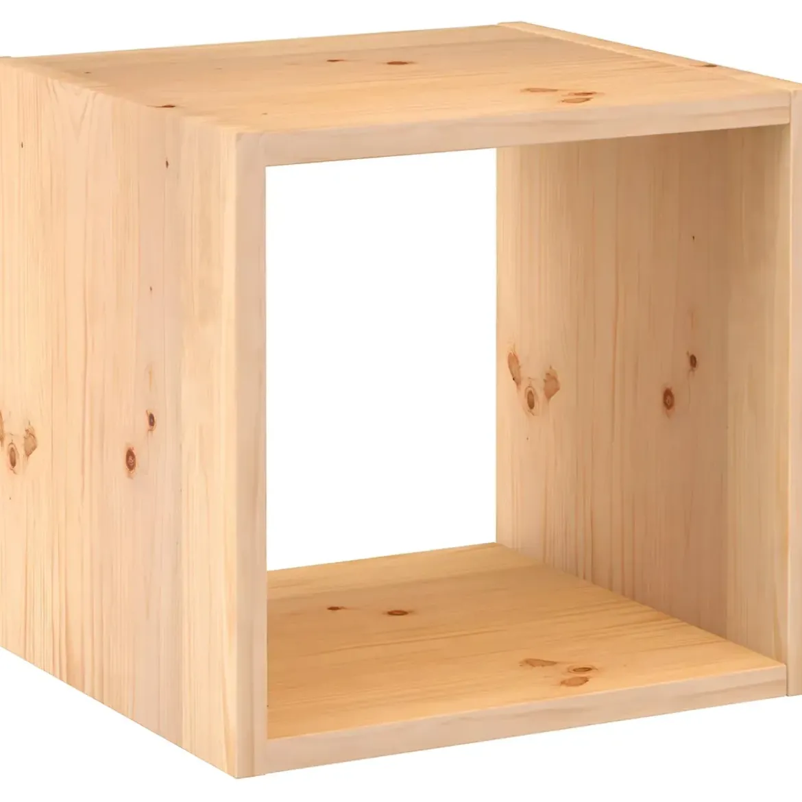 Scaffale Libreria Cubo 36x33x36 cm Componibile Legno Pino Portaoggetti
